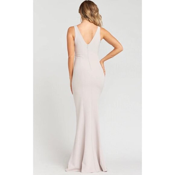 Show Me Your Mumu Morgan Gown V-Neck Sleeveless Bridesmaid Maxi Dress Size Small - Picture 2 of 11